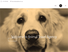 Tablet Screenshot of animaltravel.co.za